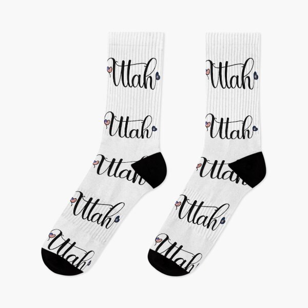 Item preview, I Love Utah - Utah Script With Heart Shaped Flags designed and sold by molamode.