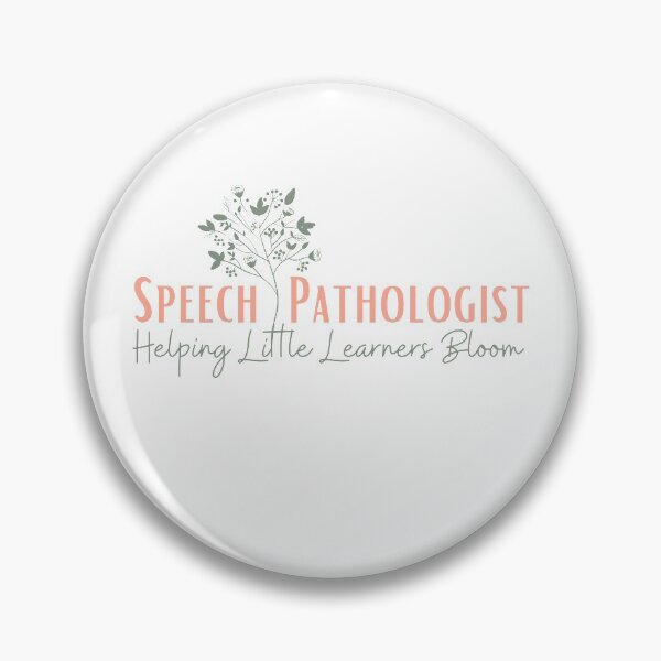 Item preview, Speech Pathologist – Helping Little Learners Bloom | Speech Therapist designed and sold by Presto Prints Design.