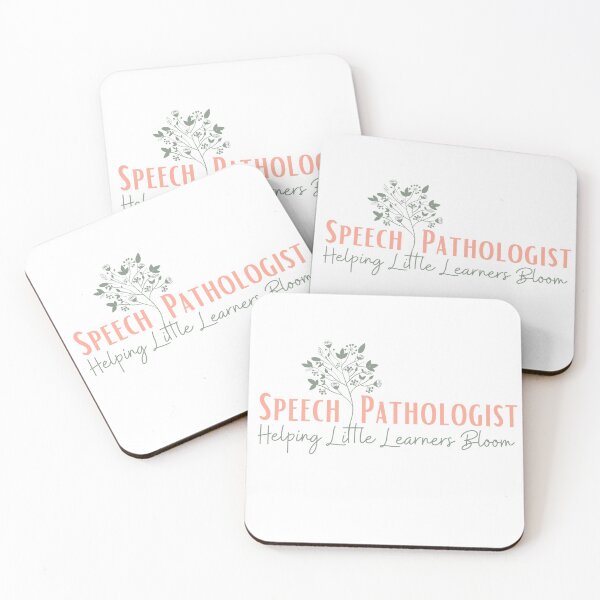Item preview, Speech Pathologist – Helping Little Learners Bloom | Speech Therapist designed and sold by Presto Prints Design.