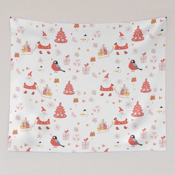 Item preview, Santa Claus Pulling Sled Christmas Pattern designed and sold by Martini-Four.