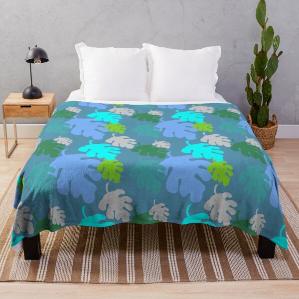 Item preview, It's Raining Leaves (Blue and Green Oak Edition) designed and sold by Spammabelle.