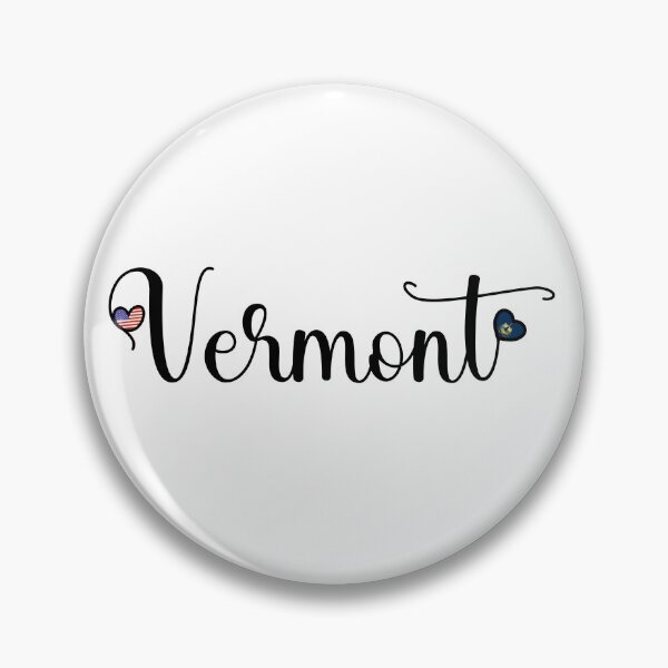 Item preview, I Love Vermont - Vermont Script With Heart Shaped Flags designed and sold by molamode.