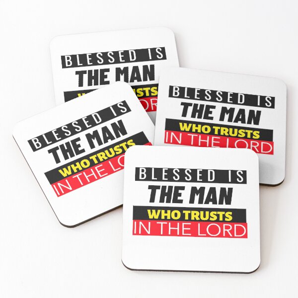 Item preview, BLESSED IS THE MAN WHO TRUSTS IN THE LORD T-SHIRT/STICKER GIFT designed and sold by BestCoolStuff.