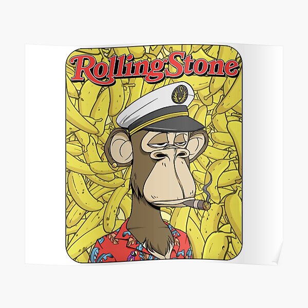 Bored Ape Yacht Club Rolling Stone Cover Poster