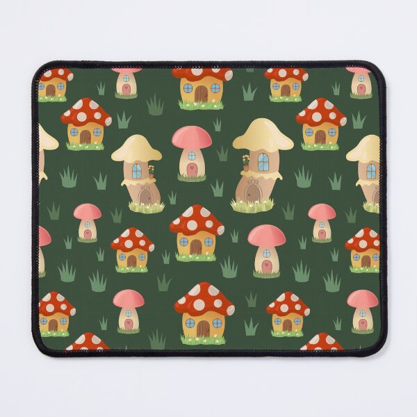 Item preview, Red and White Mushroom Houses pattern designed and sold by urban-color.