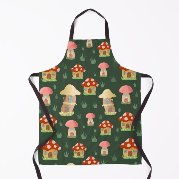 Item preview, Red and White Mushroom Houses pattern designed and sold by urban-color.