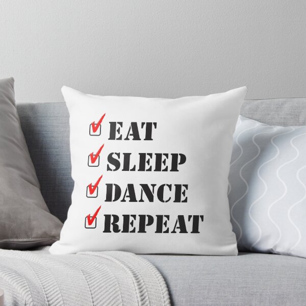 Item preview, BLACK Eat Sleep Dance Repeat designed and sold by MellowManatees.