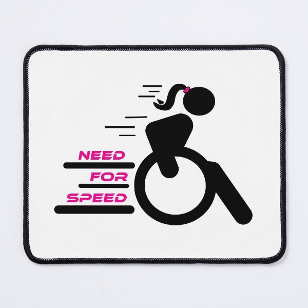 Item preview, Need for Speed Wheelchair Girl designed and sold by IndeOandM.