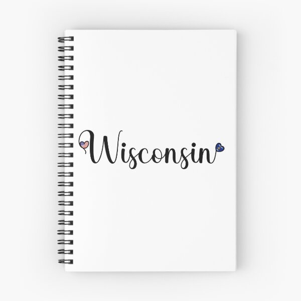 Item preview, I Love Wisconsin - Wisconsin Script With Heart Shaped Flags designed and sold by molamode.