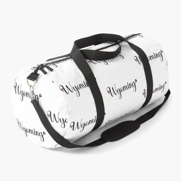 Item preview, I Love Wyoming - Wyoming Script With Heart Shaped Flags designed and sold by molamode.