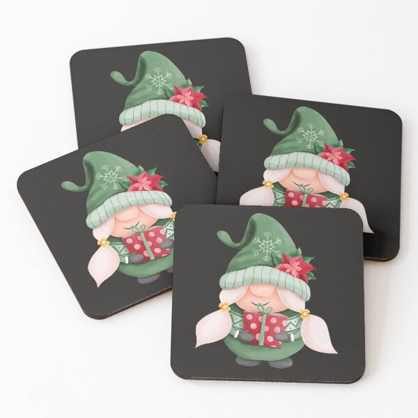 Item preview, Aesthetic  Christmas Funny Gnome holding gift designed and sold by urban-color.