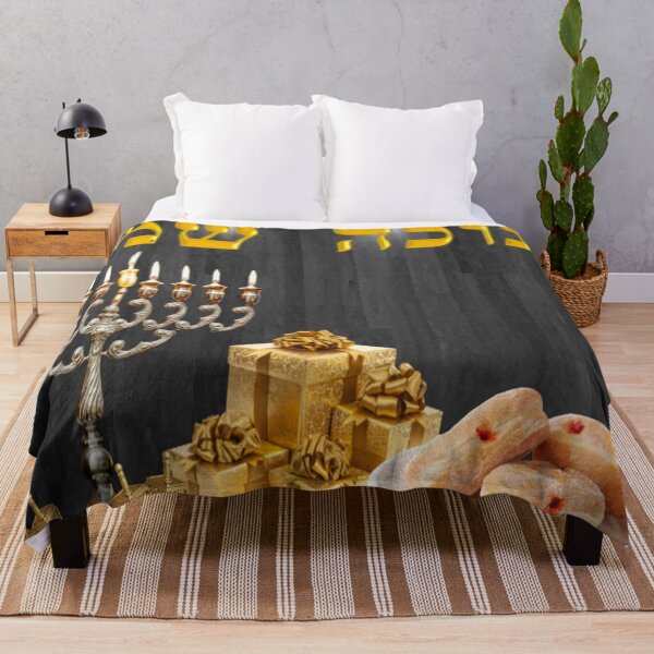 Happy Chanukah Throw Blanket