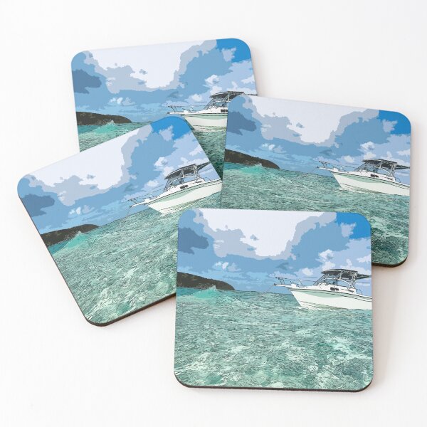 Item preview, Drawing with sea landscape and a boat designed and sold by rubenarocho.