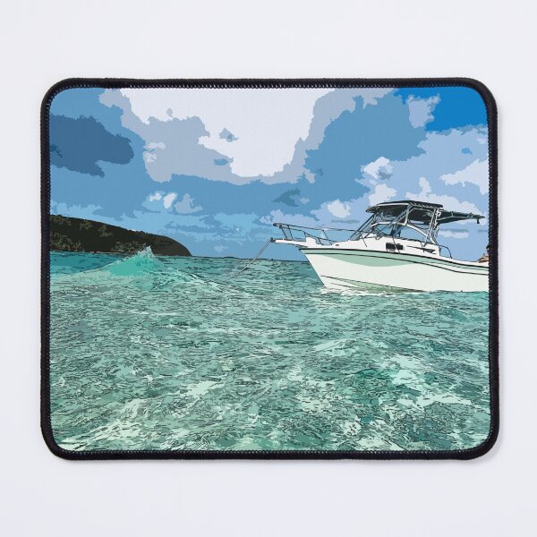 Item preview, Drawing with sea landscape and a boat designed and sold by rubenarocho.
