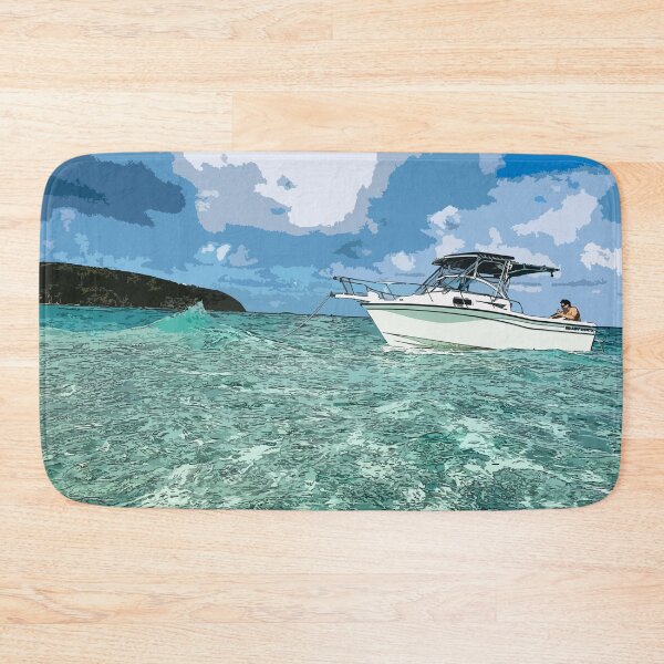 Item preview, Drawing with sea landscape and a boat designed and sold by rubenarocho.