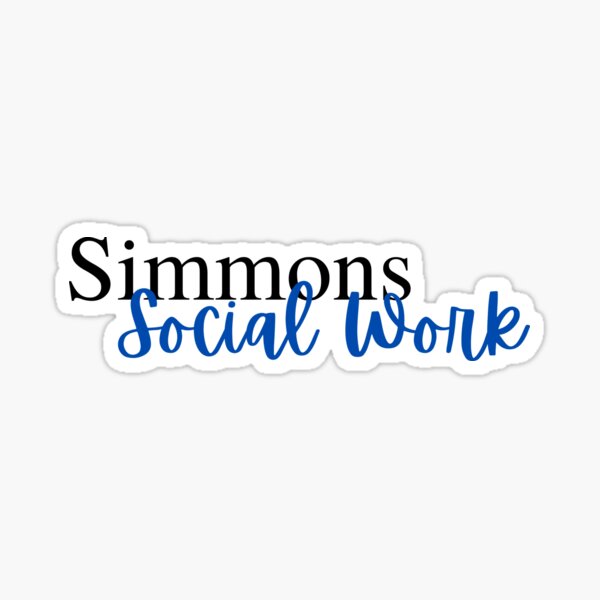 Simmons University Social Work Sticker