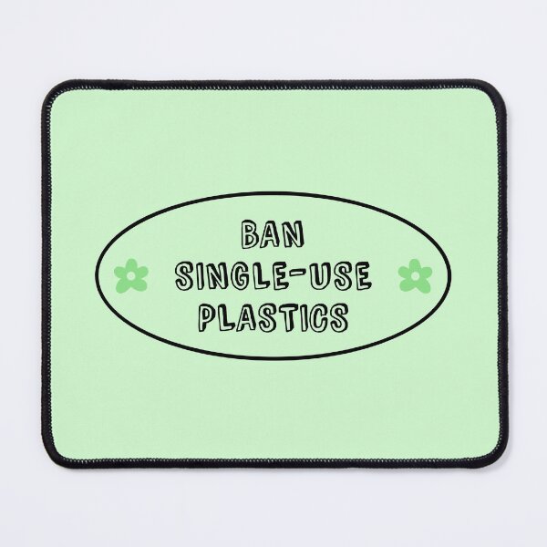 Item preview, Ban Single-Use Plastics - Recycling designed and sold by Picket Club.
