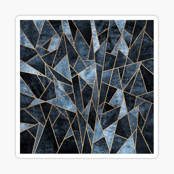 Item preview, Shattered Soft Dark Blue designed and sold by Elisabeth Fredriksson.