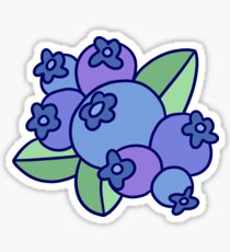 Kawaii Blueberry: Stickers | Redbubble