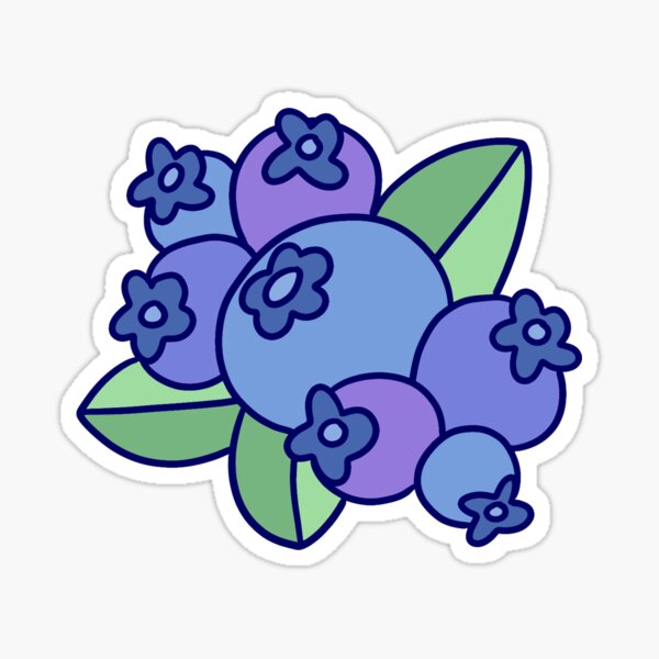 Blueberry Cluster Sticker