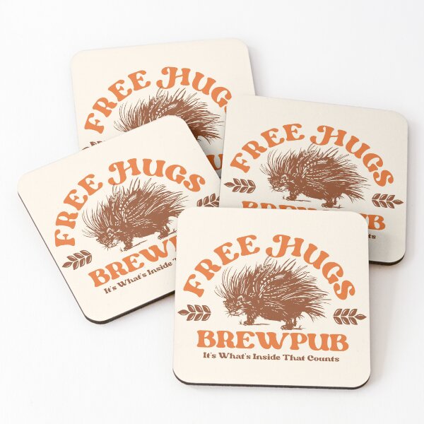 Item preview, Free Hugs Brewpub: It's What's Inside That Counts designed and sold by The Whiskey Ginger Design Shop.