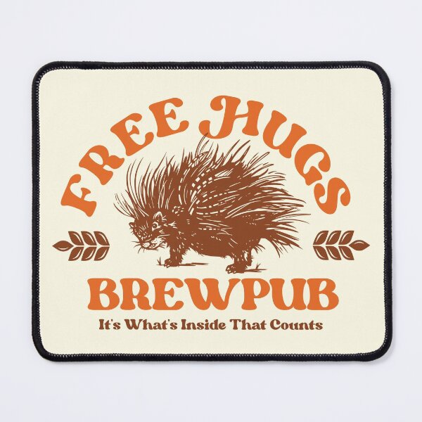 Item preview, Free Hugs Brewpub: It's What's Inside That Counts designed and sold by The Whiskey Ginger Design Shop.