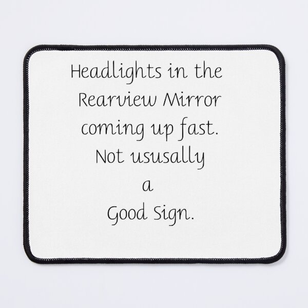 Item preview, Story Starter: Headlights-Rearview-Sign designed and sold by writermore.