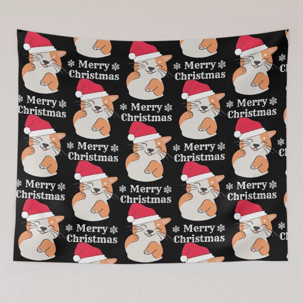 Item preview, Cute Cat Merry Christmas designed and sold by Rsagur12.