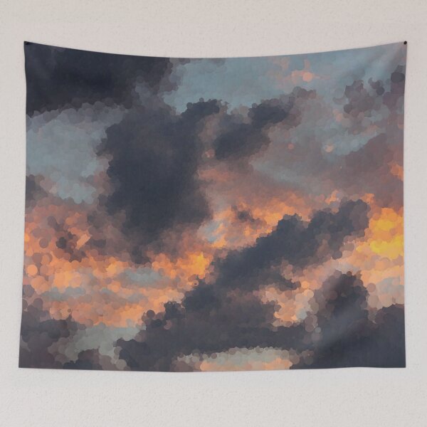 Item preview, Impressionistic Storm Clouds at Sunrise designed and sold by MathenaArt.