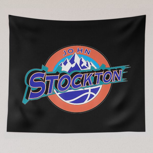 Item preview, John Stockton  Utah Throwback Basketball  designed and sold by Basketball7xt12.