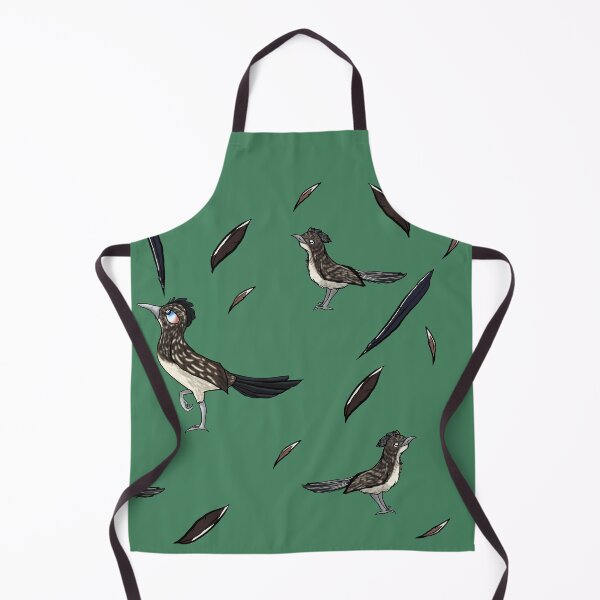 Item preview,  Roadrunners and feathers pattern (green) designed and sold by BerryShyKittens.