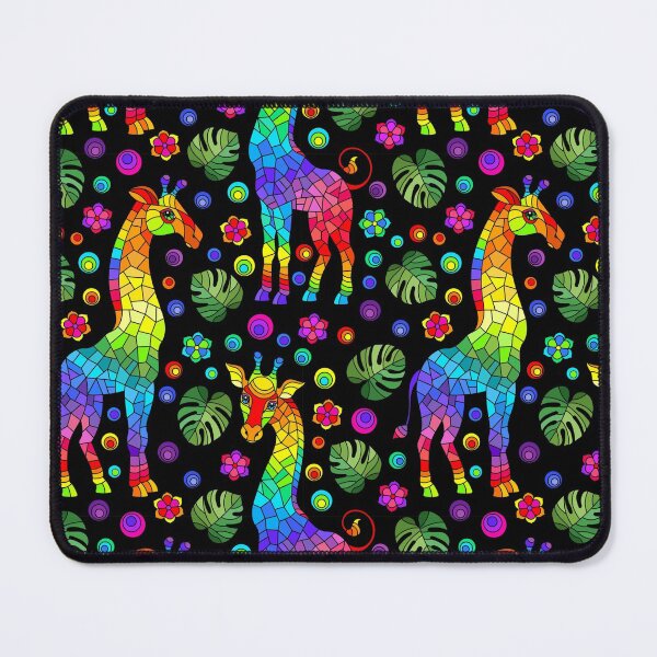 Artikelvorschau, Bunte abstrakte Giraffe entworfen und verkauft von SiouxLove.