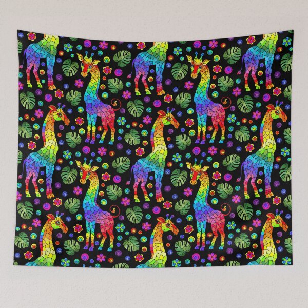 Item preview, Colorful Abstract Giraffe designed and sold by SiouxLove.