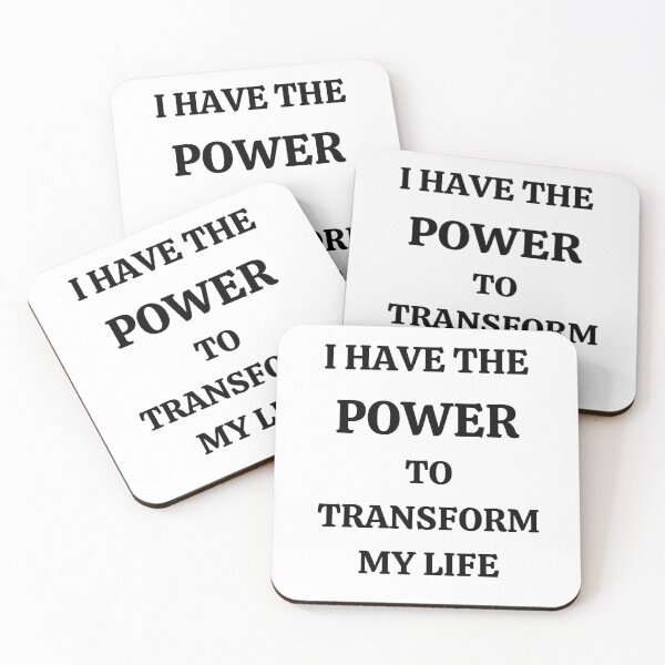 Item preview,  I Have The Power To Transform My Life-Black Text designed and sold by Trendi61.