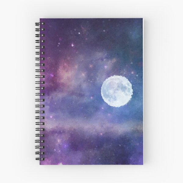 Item preview, Full Moon and Stars designed and sold by MathenaArt.