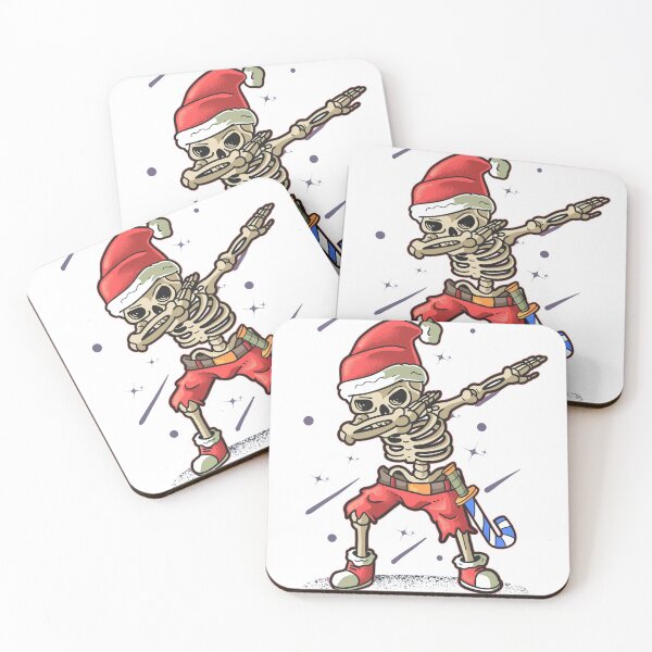 Item preview, Skeleton Santa Dabbing In Christmas Party  designed and sold by Fine Art California.