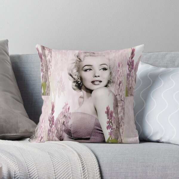 Vintage Retro Classy Marilyn Monroe Linen Throw Pillow Cover 18" US Seller 