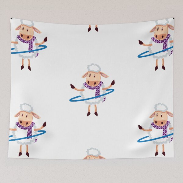 Item preview, Hooping Sheep, Hipster Lamb designed and sold by Naked-Alien.