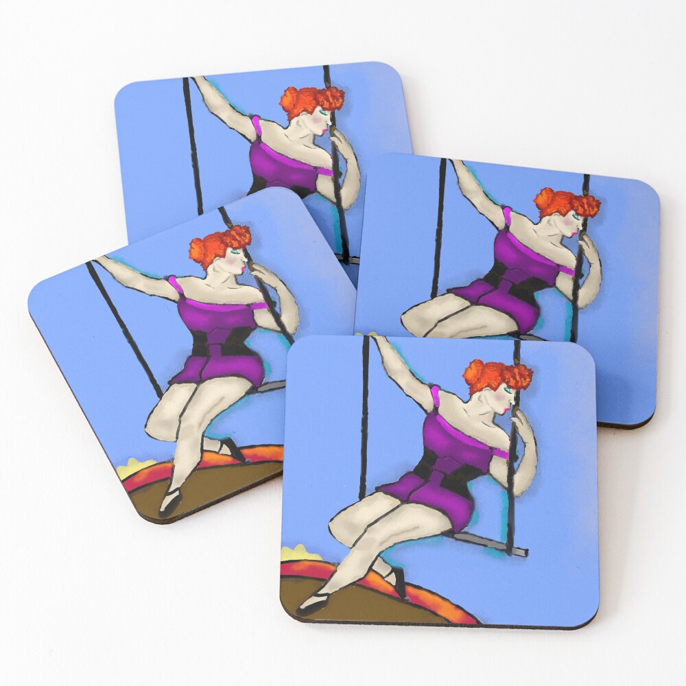 Aperçu de l'œuvre Dessous de verre (lot de 4) créée et vendue par Pearlsof.