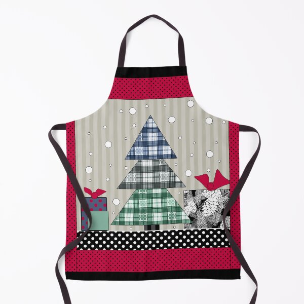 Item preview, Christmas pattern, applique, new year patchwork, rustic designed and sold by fuzzyfox.
