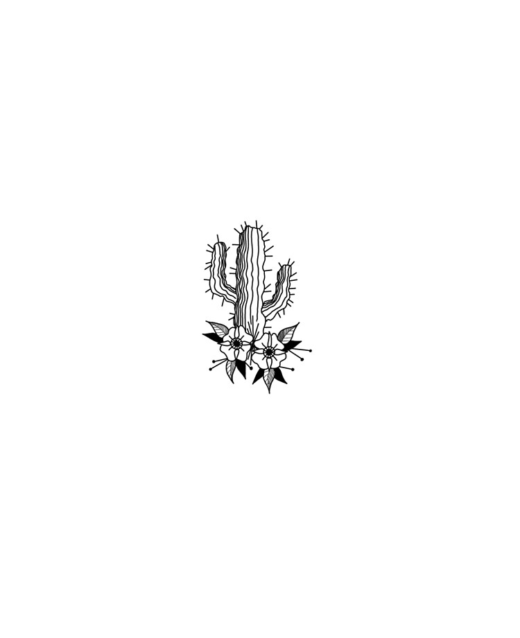 Buy Succulent Wildflower Temporary Tattoo  Cactus Tattoo  Floral Online  in India  Etsy