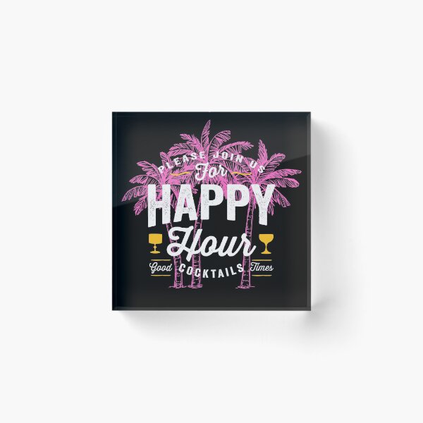 Item preview, Purple Palm Trees and Happy Hour designed and sold by Peter Stawicki.
