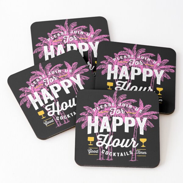 Item preview, Purple Palm Trees and Happy Hour designed and sold by Peter Stawicki.