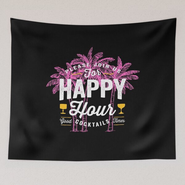 Item preview, Purple Palm Trees and Happy Hour designed and sold by Peter Stawicki.