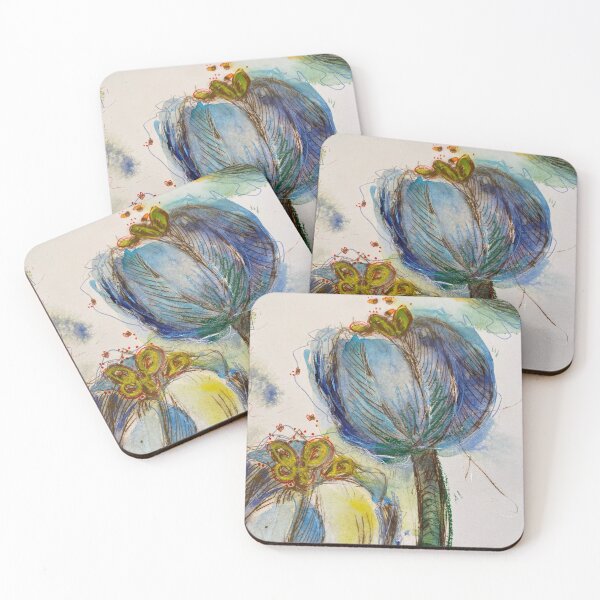 Item preview, Tulips in Blue designed and sold by KristiesArt.