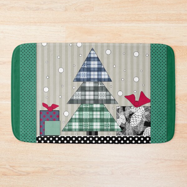 Item preview, Christmas pattern, applique,patchwork, rustic designed and sold by fuzzyfox.