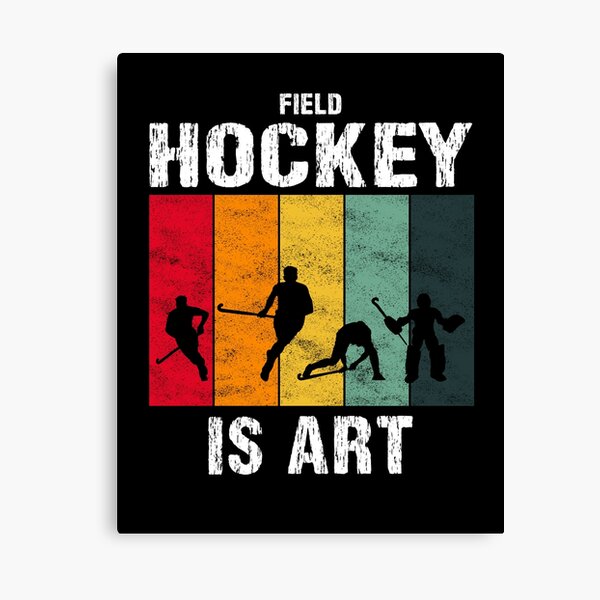 Vista previa del artículo con la obra «El hockey sobre césped es jugadores de arte en retro vintage», diseñado y vendido por OSRPRO.