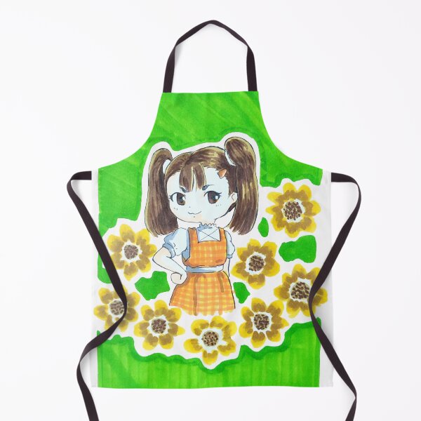 Item preview, Sunflower girl - cute cottagecore girl, sunflower baby designed and sold by DoodlesFlowers.
