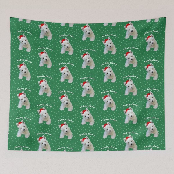 Item preview, Nadolig Llawen Westie designed and sold by quentinjlang.