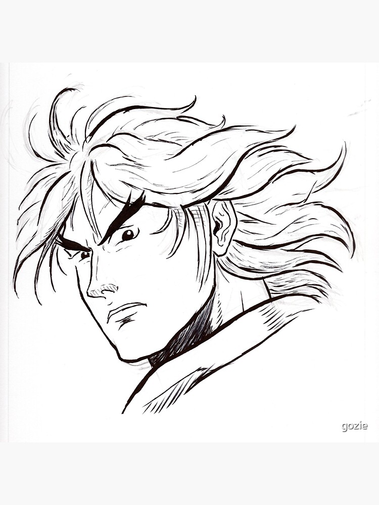 "Street Fighter II Portraits - Ken" Sticker by gozie | Redbubble